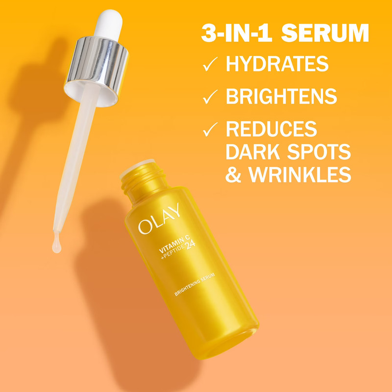 (2 Pack) Olay Vitamin C Peptide 24 Serum 1.3 oz Brightening Dry Dull Skin gallery