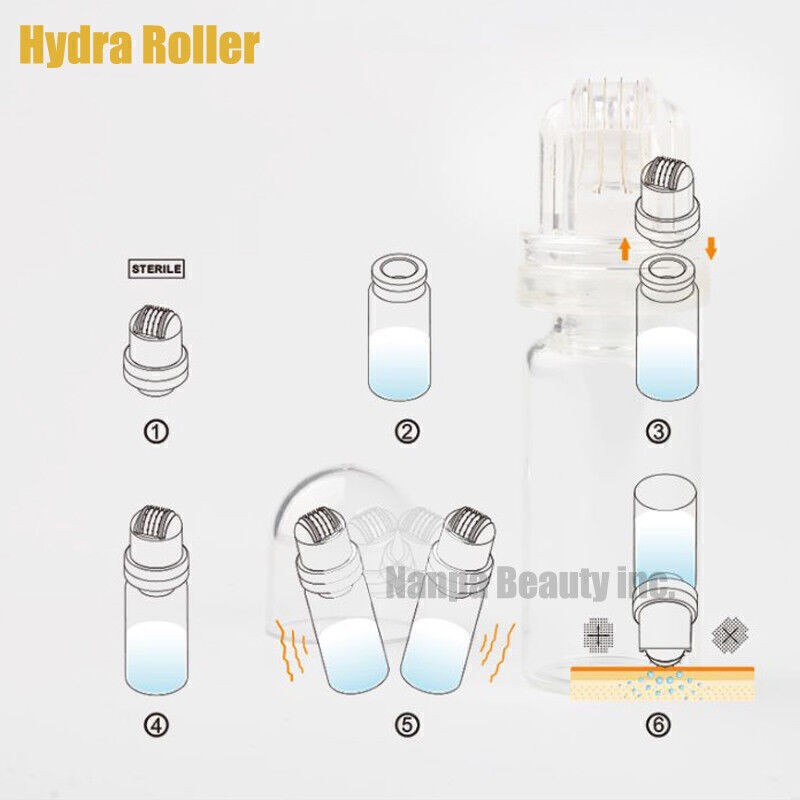 64 Hydra Roller Serum Injection Anti Aging Derma Auto Serum Infusion Applicator gallery