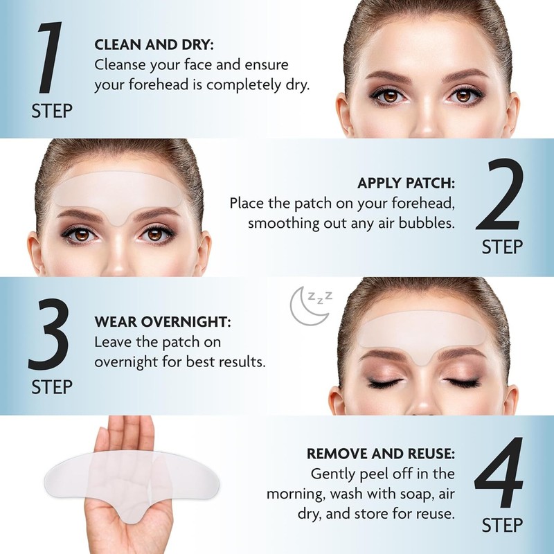 Dersie Silicone Forehead Wrinkle Patches Reusable Anti Wrinkle Pads for Wrinkles gallery