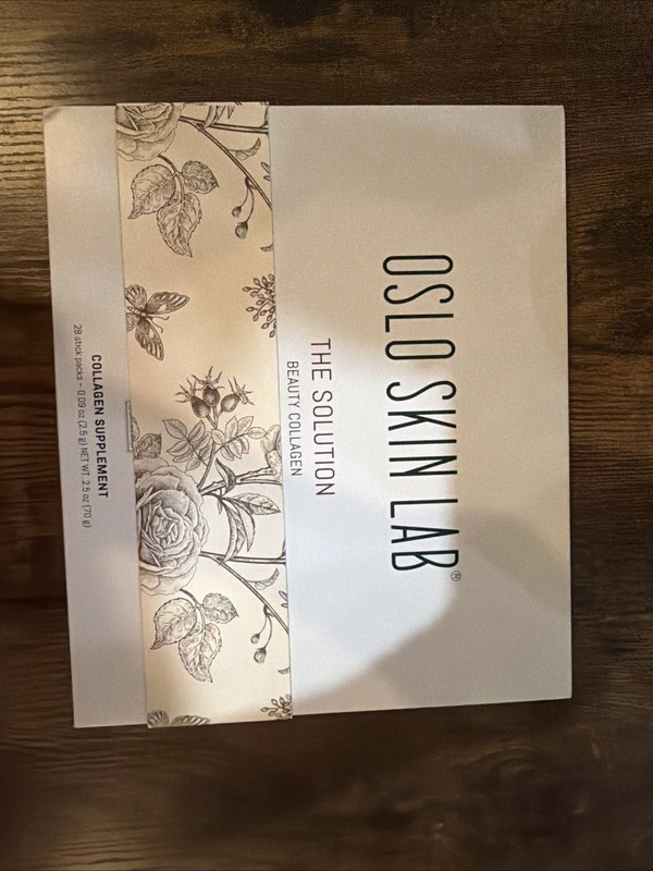 OSLO SKIN LAB THE SOLUTION BEAUTY COLLAGEN SUPPLEMENT 28 stick packs Exp 7/27