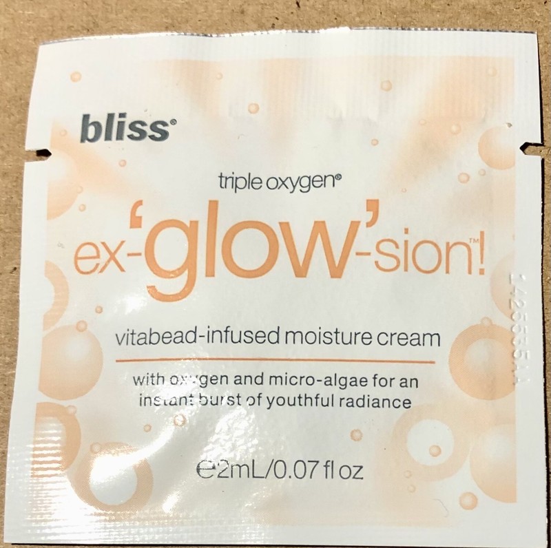 50 BLISS Triple Oxygen ex-GLOW-sion Vitabead Infused Moisture Cream 0.07oz ea gallery