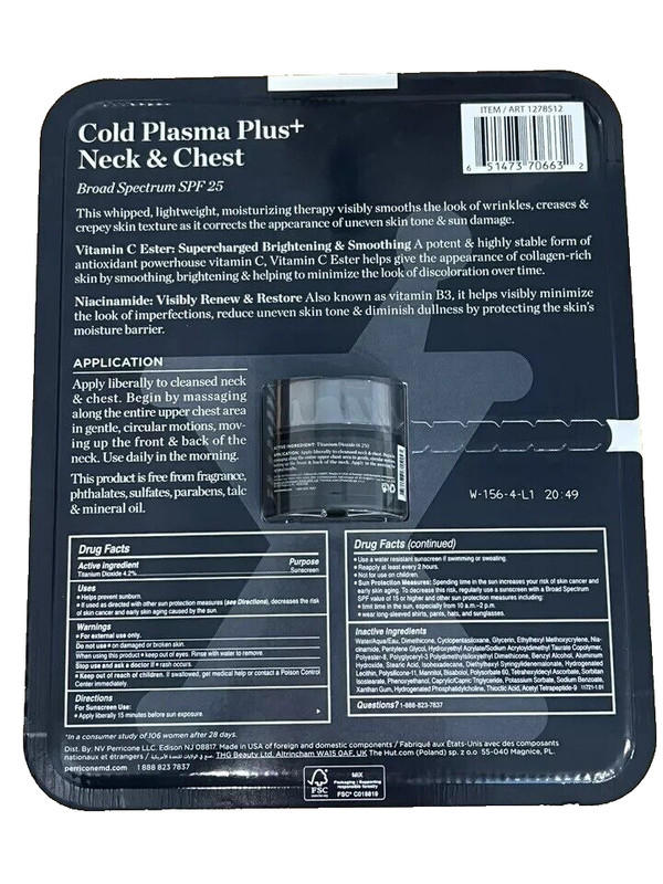 NEW Perricone MD Cold Plasma Plus+ Neck & Chest Broad Spectrum SPF 25 AUTHENTIC gallery