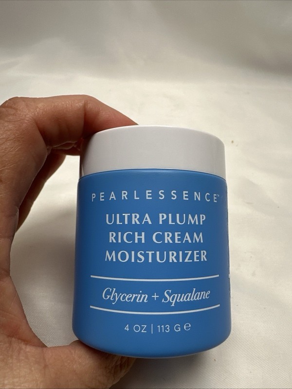 New Pearlessence Ultra Plump Rich Cream Moistirizer – Glycerin + Squalane- 4 oz