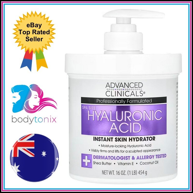 ADVANCED CLINICALS HYALURONIC ACID CREAM Anti Aging Wrinkle Filler Firming 454ml