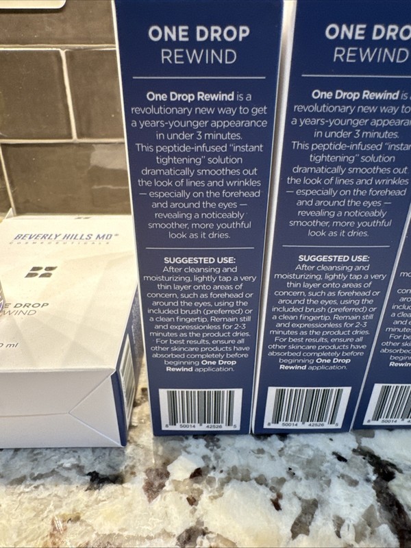 Beverly Hills MD One Drop Rewind Wrinkle Eraser LOT OF 4 SEALED BOXES gallery