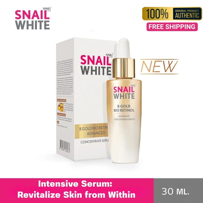 Snailwhite B Gold Bio Retinol Advanced Serum 24K Snail Mucin Anti-Aging Wrinkle