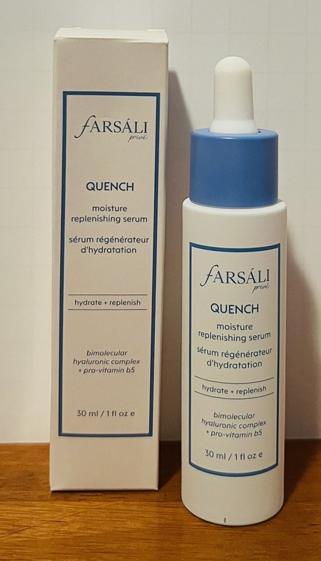 Farsali Quench Moisture Replenishing Serum Skincare Full Size 30ml 1oz NIB