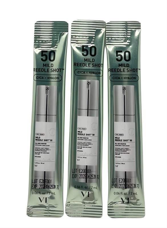 VT Cosmetics Mild Reedle Shot 50 Sample 0.06 oz x3 = 0.36 oz TOTAL – Exp 6/2028