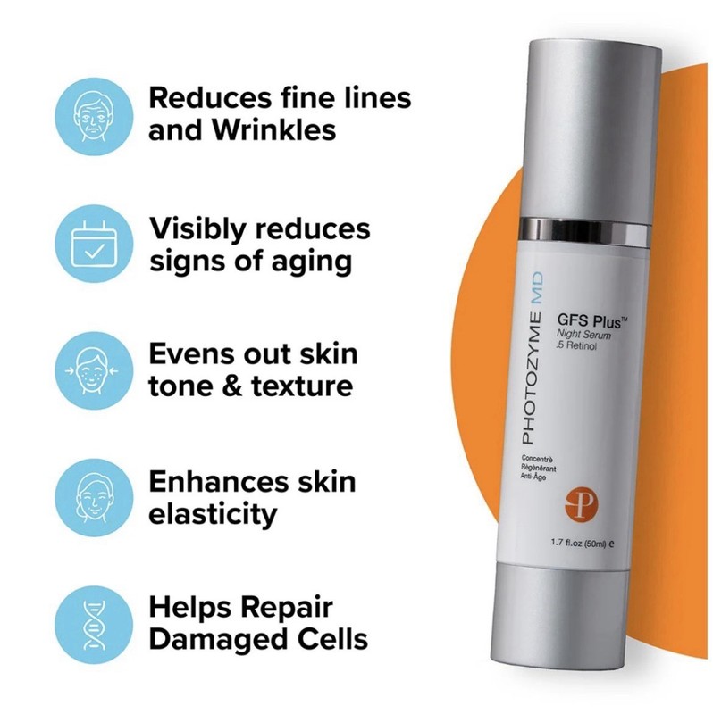Photozyme MD GFS Plus Night Serum 1% Retinol 1.7 Fl Oz / 50 Ml New In Box