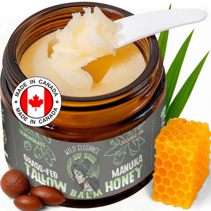 Eczema Cream with Grass-Fed Beef Tallow, Manuka Honey, 2 oz – Moisturizer