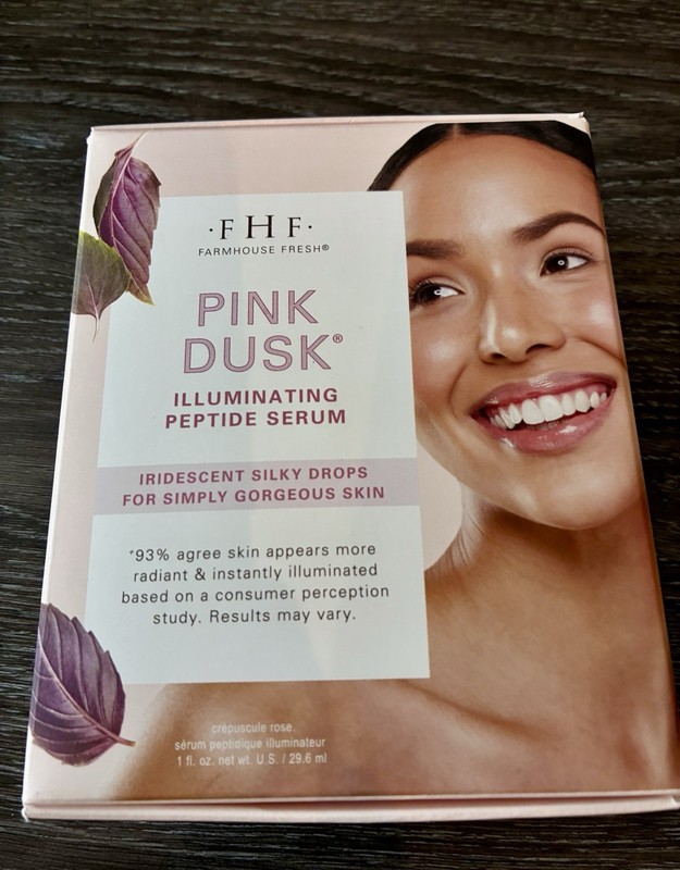 FHF Farmhouse Fresh Pink Dusk Illuminating Peptide Serum 1 oz Iridescent Drops