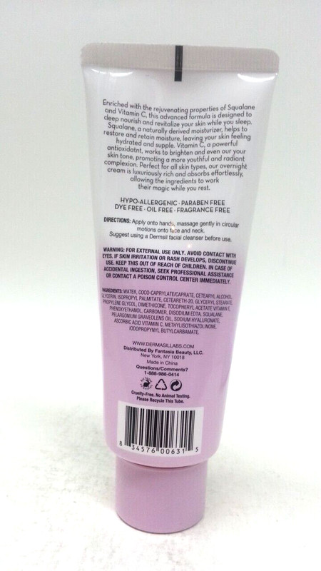 ( Lot Of 3 ) Dermasil Labs, Oil Free Night Cream, 2 fl oz Each NEW SEALED gallery