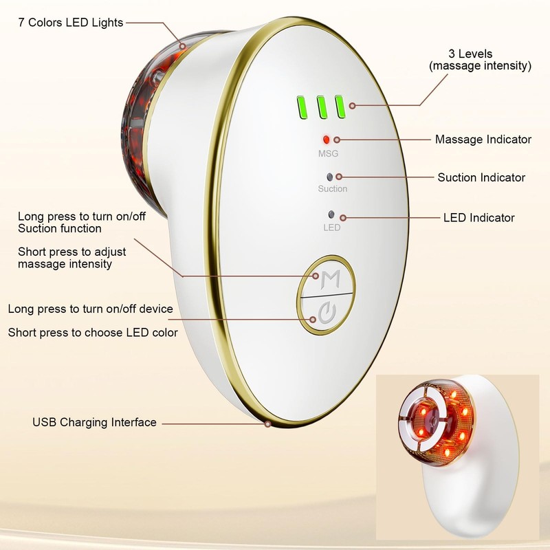 Electric Facial Cupping Therapy Sets, 3 in 1 Gua Sha Face Cupping Massage, Ly... gallery