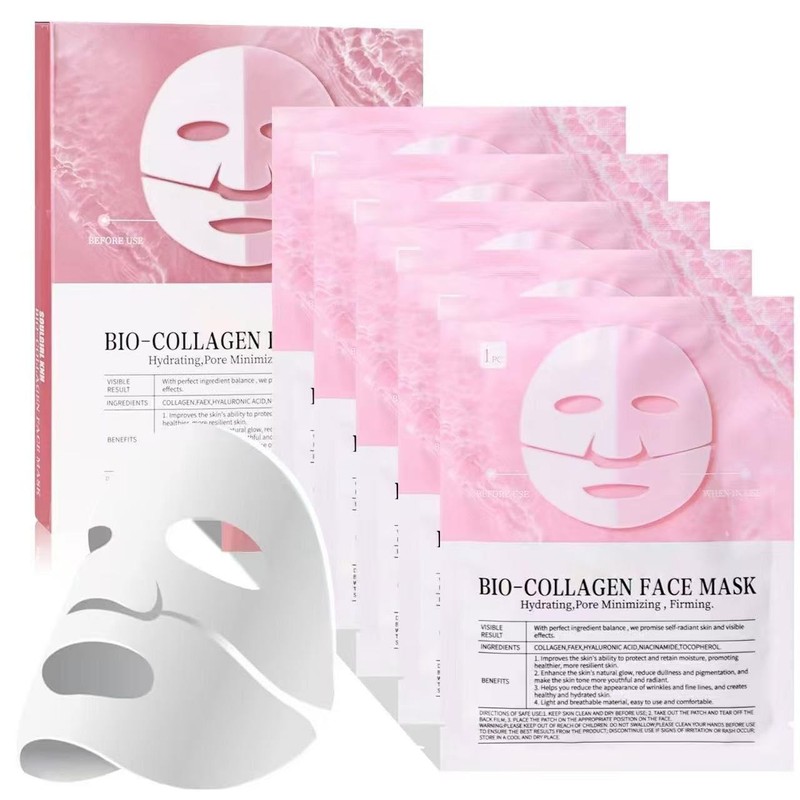 5 Pack Bio Collagen Face Masks Overnight Collagen Mask Deep Collagen Anti-Wri…