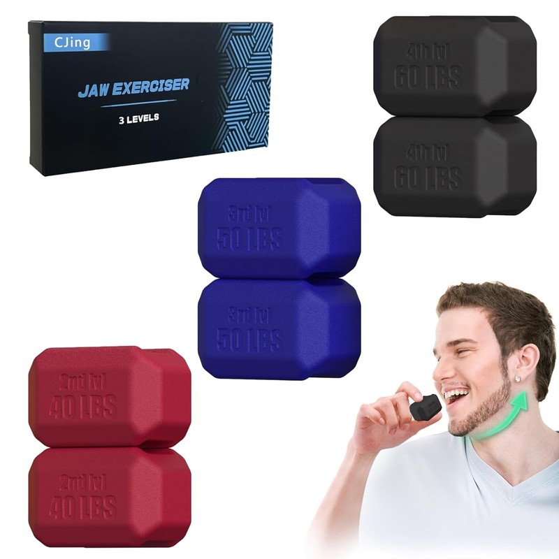 Silicone Jawline Exerciser Tablet Jaw Exerciser for Men & Women Toning Jawline