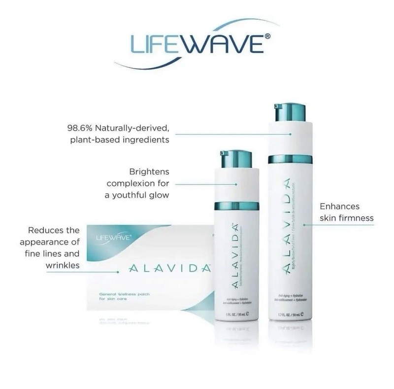 LifeWave Alavida Regenerating Trio - 60 Patches, Day Creme, Night Creme Sealed gallery
