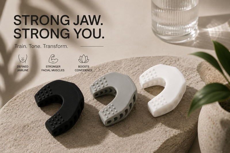 Jawline Exerciser Face Jaw Chew Muscle Trainer Double Chin Reducer Toning Device gallery
