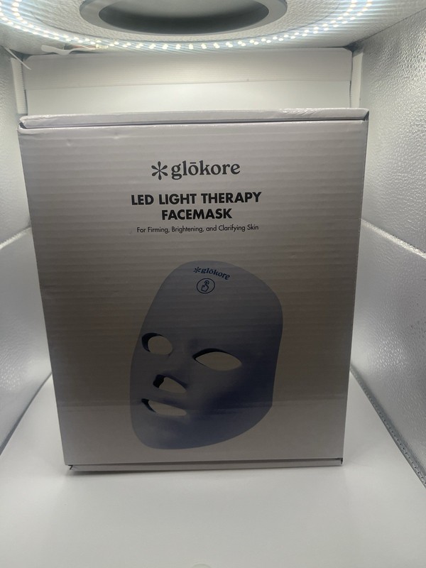 Glokore LED Wireless Light Therapy Face Mask Device White New gallery