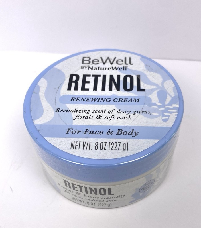 BeWell Retinol Renewing Cream For Face & Body by NatureWell 8oz Brand New Sealed