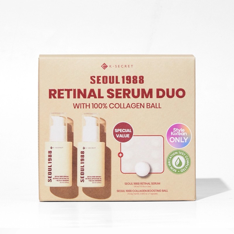 Seoul 1988 – Retinal Serum Duo (30mlx2) with 100% Collagen Ball