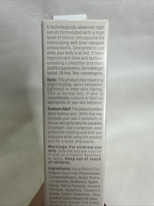 Merle Norman RETINOL NIGHT COMPLEX.....NEW In Box See Pics gallery