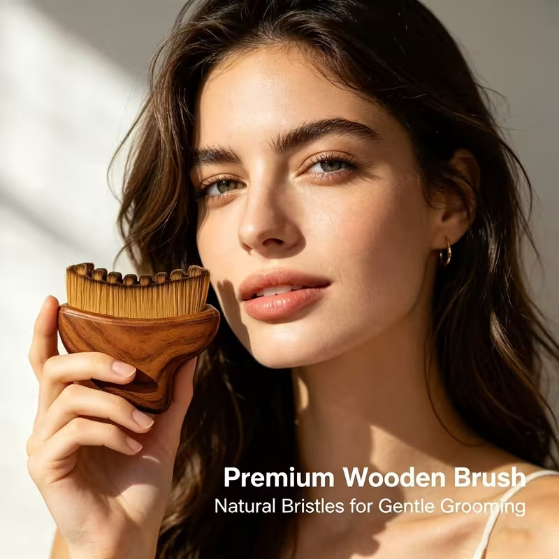Lymphatic Drainage Facial Brush, Jawline Massager, Dry Cleansing Brush gallery