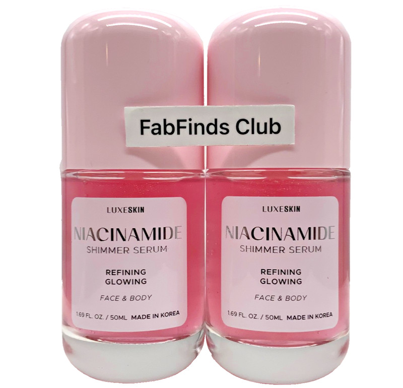 2x Korean Luxe Skin Niacinamide Shimmer Facial Serum