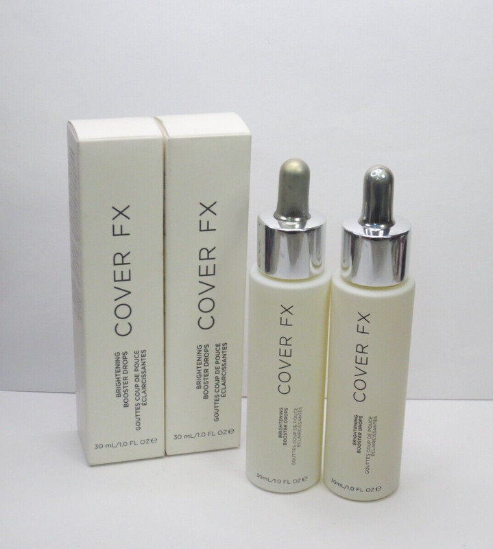COVER FX BRIGHTENING BOOSTER DROPS 1 OZ BOXED (LOT OF 2)