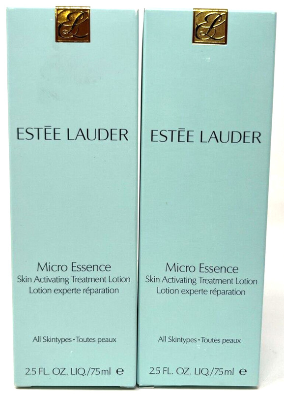 (2) Estee Lauder Micro Essence Skin Activating Treatment Lotion Sealed 2.5 fl oz