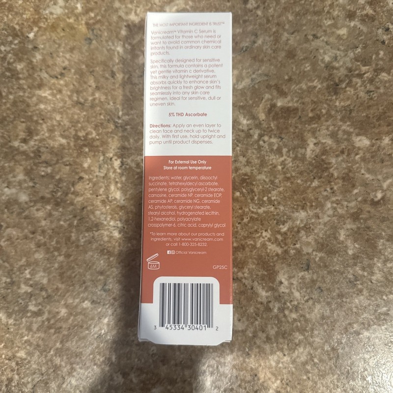 Vanicream Vitamin C Serum 1.2 oz (35ml) With Ceramides Sensitive Skin Fragrance gallery