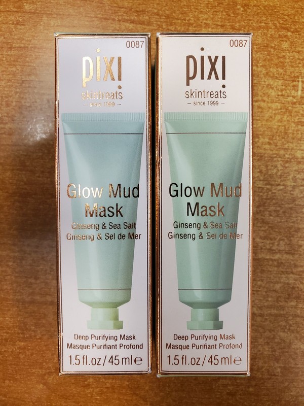 2 Pack: Pixi Skintreats Glow Mud Mask Deep Purifying Mask 1.5 oz. ea (2010) E17B