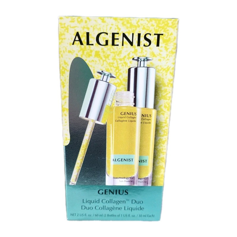 ALGENIST Genius Liquid Collagen Duo 1 fl oz Each 2 Pack NEW SEALED