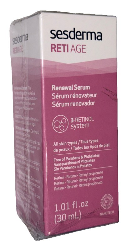 Sesderma Reti Age Renewal Serum 3 Retinol System All Skin Types – 1 oz / 30 mL