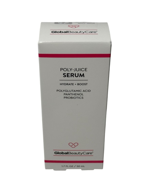 Global Beauty Care Poly Juice Serum Polyglutamic Acid Probiotics 1.7oz