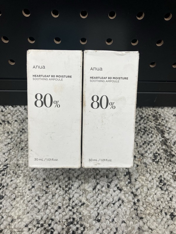 2 PACK Anua Heartleaf 80 Moisture Soothing Ampule 80% 30 ml EXP 09/2026