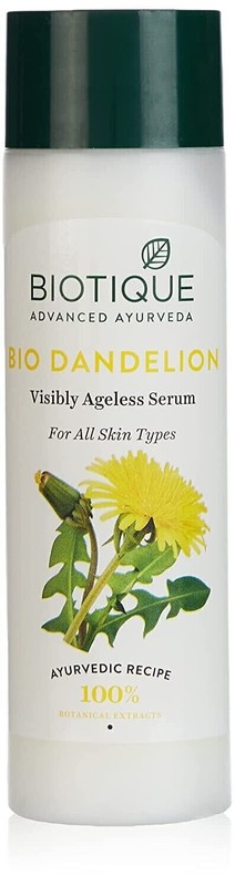 Biotique Bio Dandelion Visibly Ageless Serum 190ml free shipping