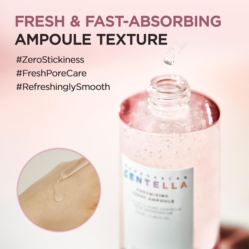 Madagascar Centella Hydrating Ampoule 100ml - Soothing Pore-Cleansing Serum gallery