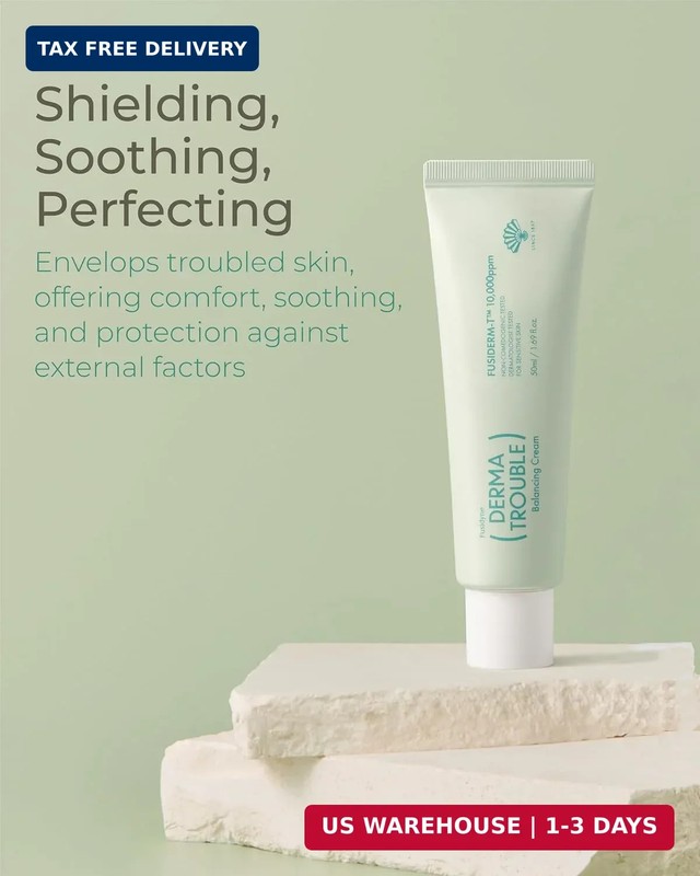 Derma Trouble Balancing Cream (1.7 fl oz) 10,000ppm Fusiderm-T - Face Moisturize gallery