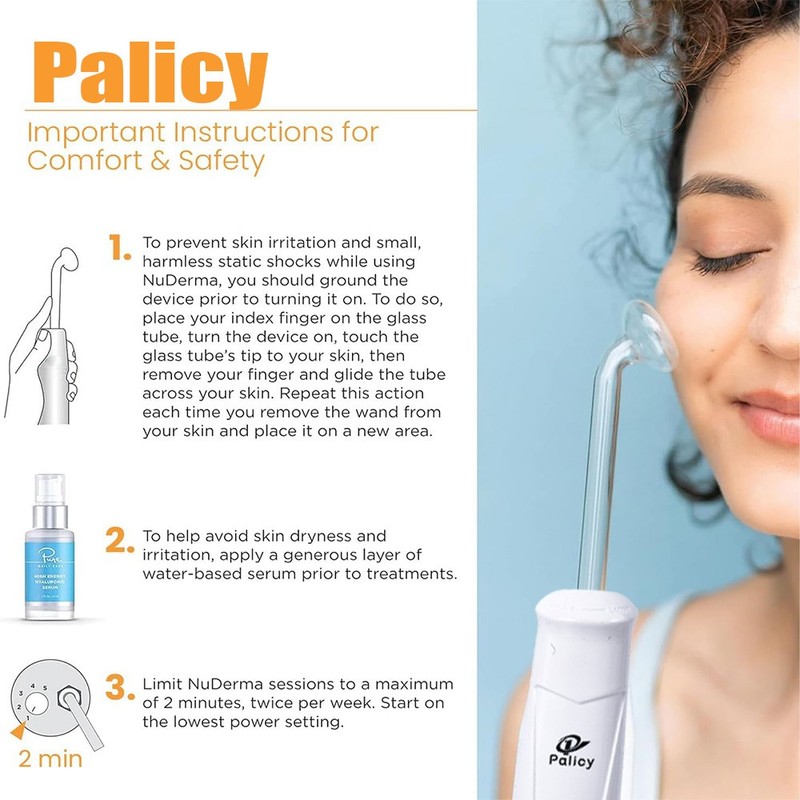 Portable High Frequency Facial Machine - Orange High Frequency Face Skin Wand gallery