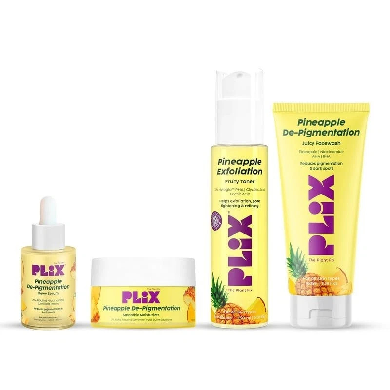 Plix The Plant Fix Pineapple De Pigmentation Regime Kit For Dark Spots combo