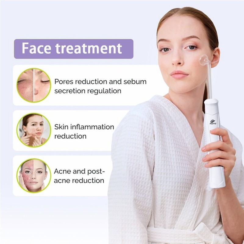 4-in-1 Portable High Frequency Facial Wand, Facial Device for Home Anti-Wrinkle gallery