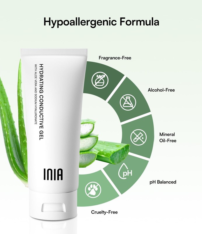 "INIA Micro-current Conductive Gel for Facial and Body Skin Care Machines – Hy.. gallery