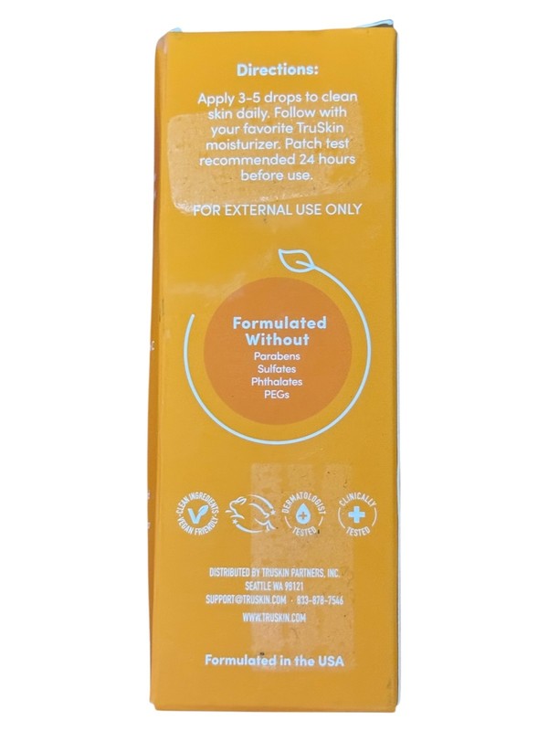 TruSkin Vitamin C Facial Serum Brightening & Hydrating Imperfect Box 1 fl oz gallery