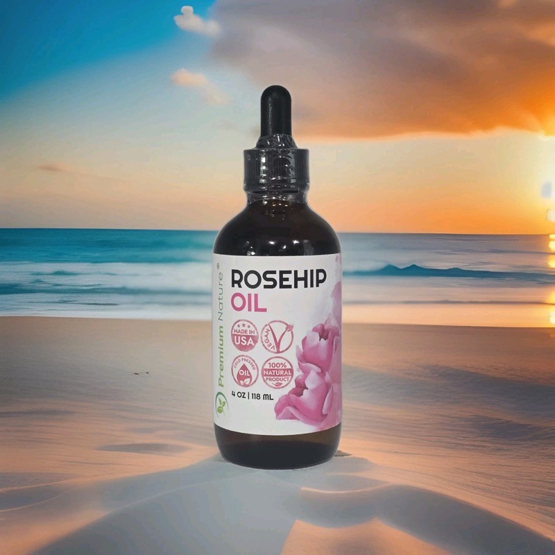 Premium Nature 100% ROSEHIP OIL 4 OZ / 118 ml Dropper Hair Skin Nails Moisturize