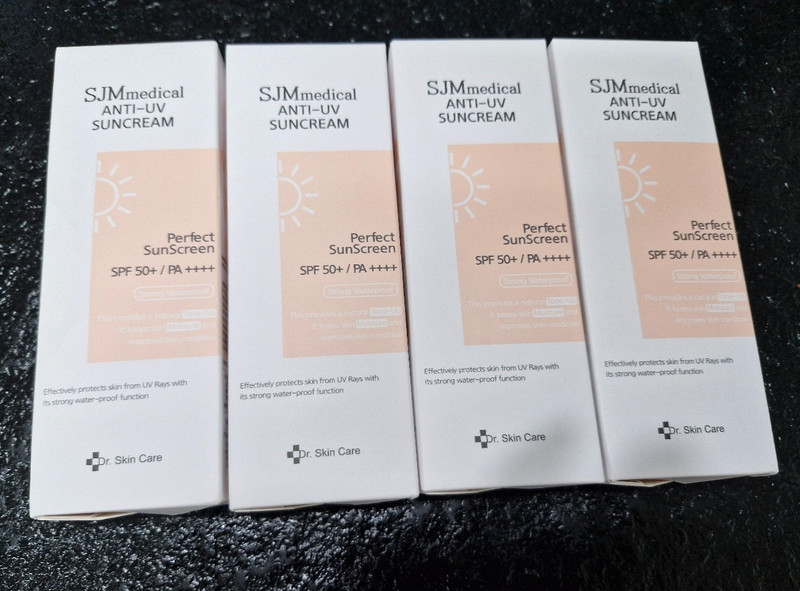SJMCOS Perfect Anti-UV Waterproof Sun Cream 60g x 4pcs (SPF50+ PA+++) Sunscreen