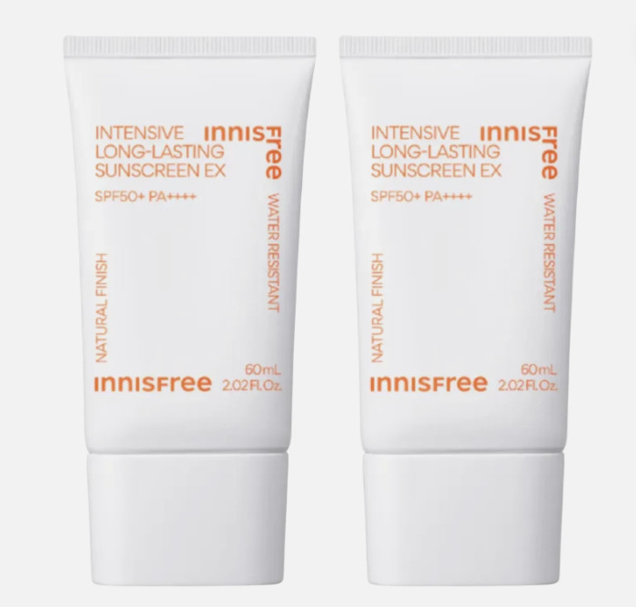 [2 PACK] Innisfree Long Lasting Sunscreen EX SPF50+ PA++++ 60ml x 2 K-Beauty