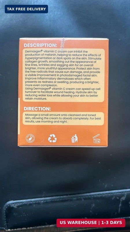 Organic Vitamin C Cream for Face - Deep Hydration Vitamin C Face Moisturizer wit gallery