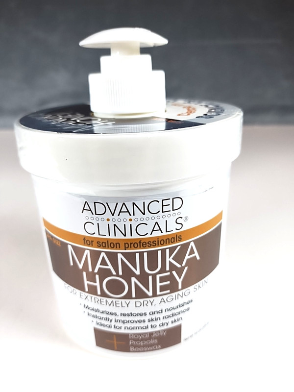 Advanced Clinicals Spa Size Manuka Honey For Extremely Dry Aging Skin 16 oz USA