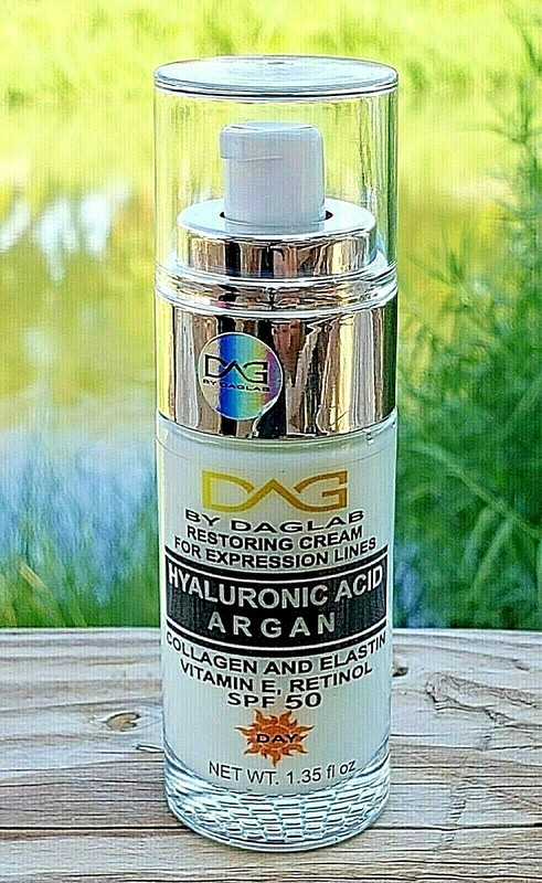 Acido Hialuronico ✅ Argan Collagen Elastin Anti-Edad 1.35oz Day Crema Dia SPF 50