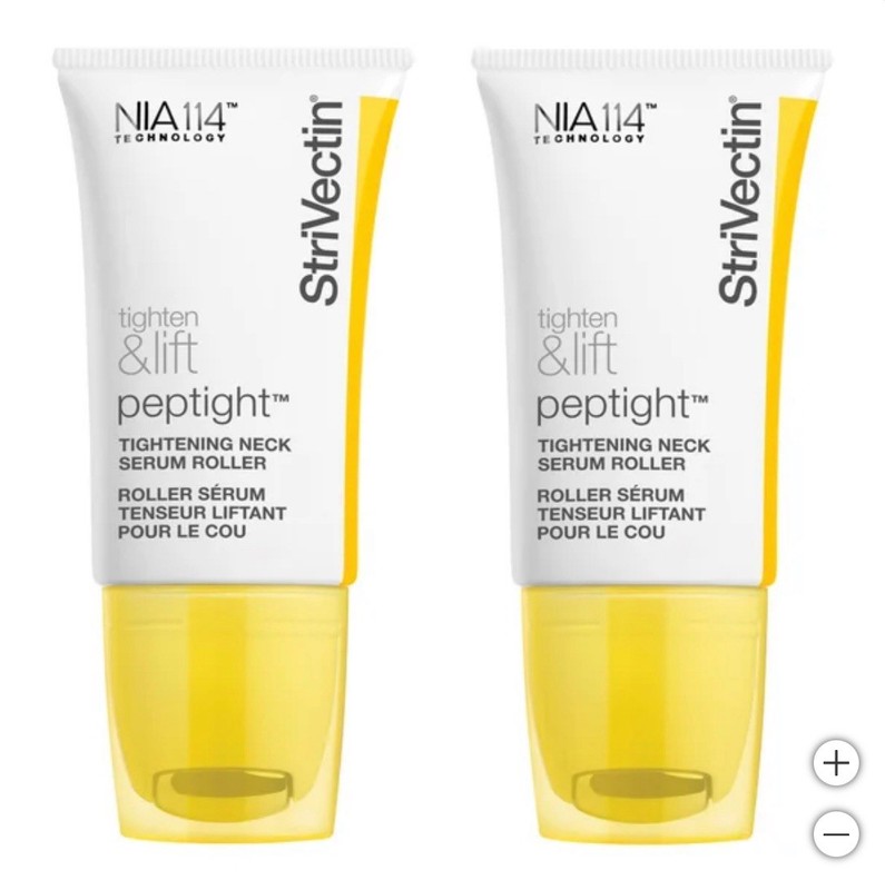 NEW StriVectin Peptight Tightening Neck Serum Roller NIA114, 1.0 Oz, 2-Pack